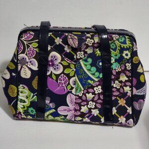 Vera Bradley Shoulder Bag Purse Purple Green Blue Floral Patchwork Handbag